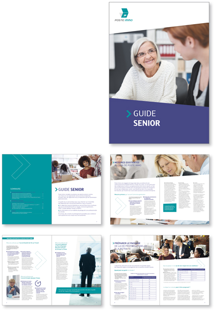 Conception et mise en page du Guide Senior de Poste Immo